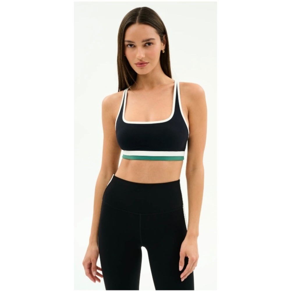 SPLITS59 Bianca Rigor Sports Bra Black White Green Estimated Size M
